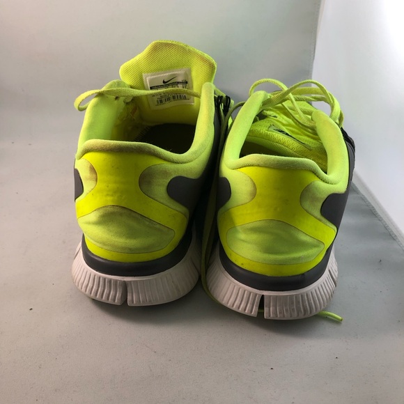Nike 579959-700 Free Running Shoe Yellow Cool Grey Size 9 Women - Picture 3 of 10
